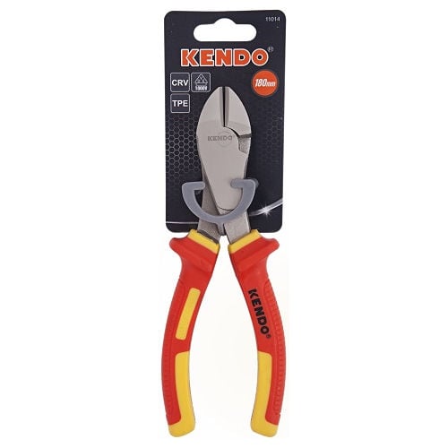 Kendo - 180mm HD VDE Side Cutting Plier 1000V | KEN11014