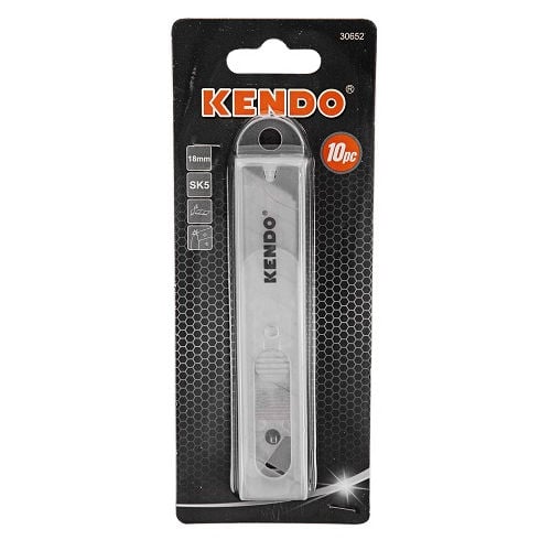 Kendo - 10Pc SK5 Snap-Off Knife Blade Set 18mm | KEN30652