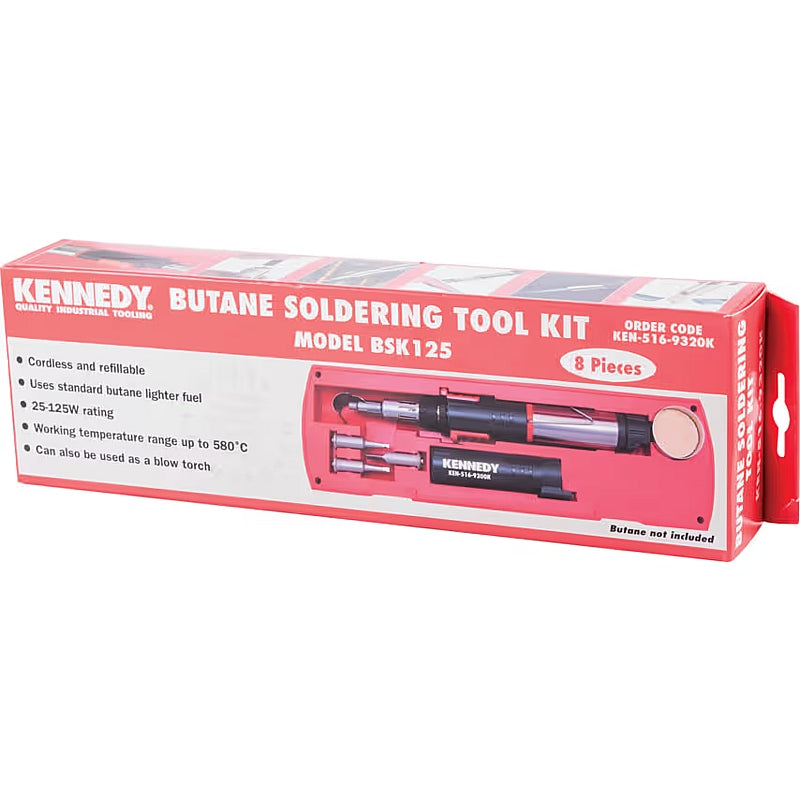 Kennedy 8-Piece 125BW Butane Soldering Iron Tool Kit | KEN5169320K