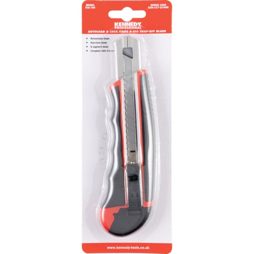 Kennedy Retractable, Utility Knife 170mm, Steel Blade