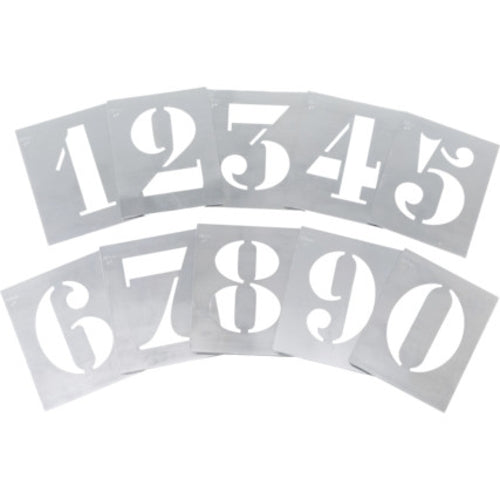 Kennedy 10Pc Steel Stencil Set, 0 to 9 | KEN5611000K
