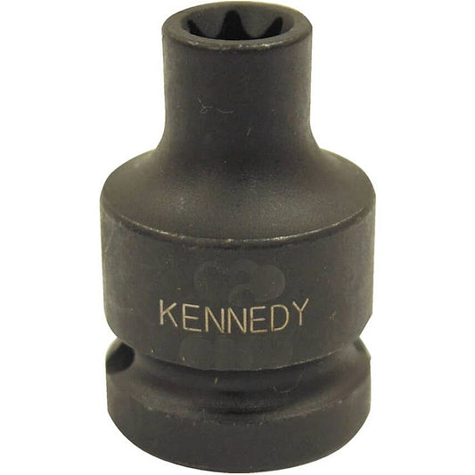 Kennedy 1/2" Dr. Standard Impact Torx Socket, Black Oxide Finish, E20 | KEN5839020K