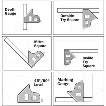 Kennedy 6" Combination Square (150mm) | KEN5977060K