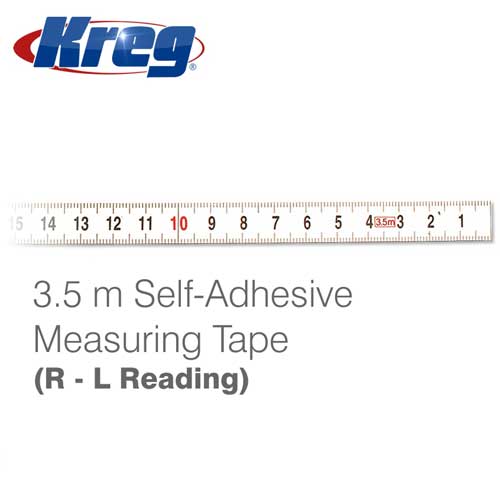 Kreg 3.5 Meter Salf-Adhesive Measuring Tape (R-L Reading)