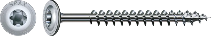 SPAX 50Pc Timber Construction T-STAR Plus T40 Screws, 8 x 100mm, Full Thread, Washer Head, 4CUT, WIROX | 0251010801005