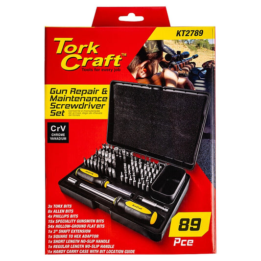 Tork Craft 89Pc Gun Repair & Maintenance Screwdriver Set | KT2789