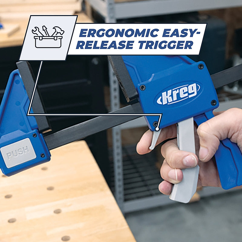 Kreg VersaGrip 6" Auto Adjust Bar Clamp (152mm) | KVGC6