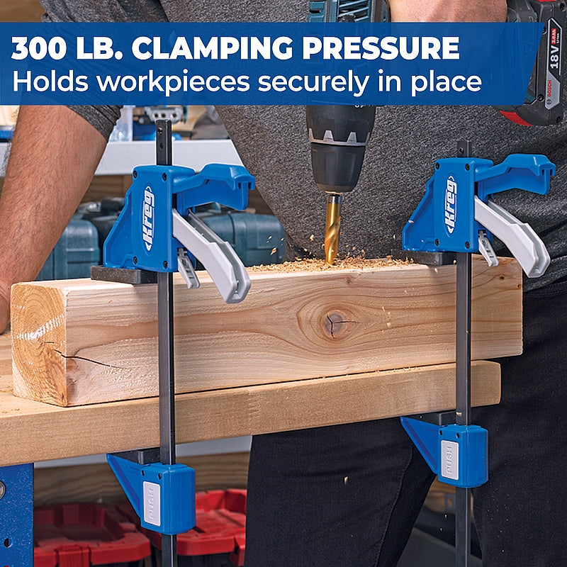 Kreg VersaGrip 6" Auto Adjust Bar Clamp (152mm) | KVGC6