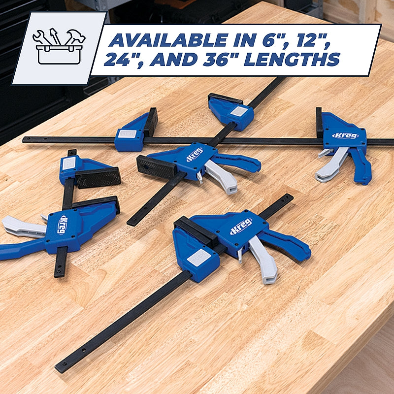 Kreg VersaGrip 6" Auto Adjust Bar Clamp (152mm) | KVGC6