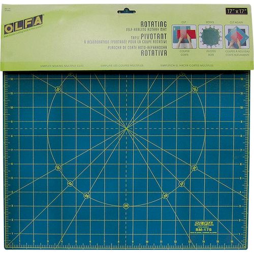 Rotating cutting mat 43cm x 43cm 17in x 17in(MAT RM 17S ONA3)