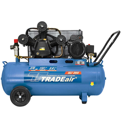 TRADEair 150L Cast Iron W-Head Compressor Belt Driven 3HP - 8Bar | MCFRC228