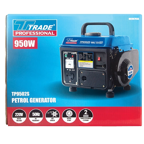 Trade Professional TP950 2S Petrol Generator, 900W | MCOG703A