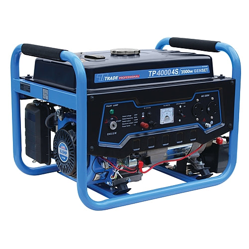 Trade Professional TP 4000 4S-3.5KW Petrol Generator, 8.5HP | MCOG704EW