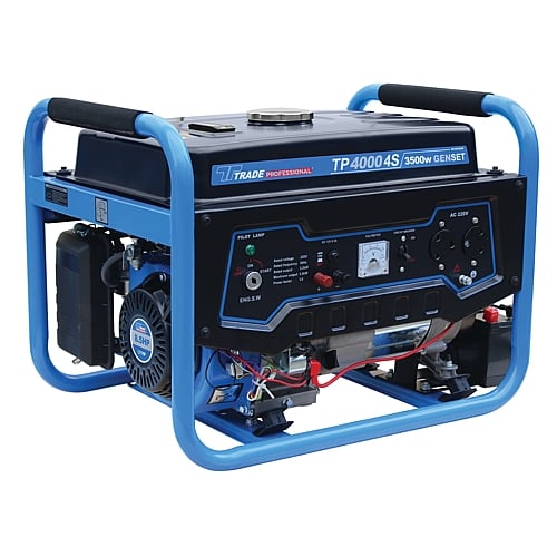 Trade Professional TP 4000 4S-3.5KW Petrol Generator, 8.5HP | MCOG704EW