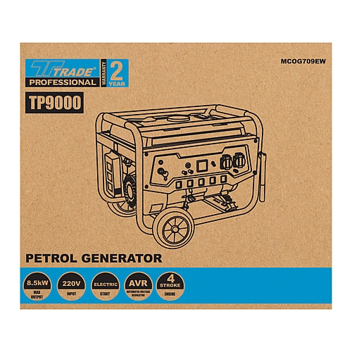 TP 9000 4S Petrol Generator, 4-Stroke, 8.5kW, 16HP (AVR