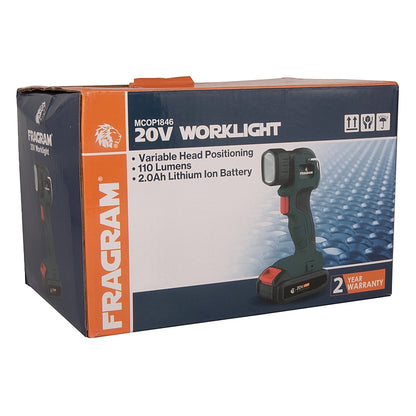 Fragram 20V Cordless Work Light 110 lm, 2.0Ah Kit | MCOP1846