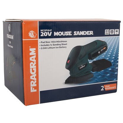 Fragram 20V Cordless Mouse Sander, 2.0Ah Kit | MCOP1847