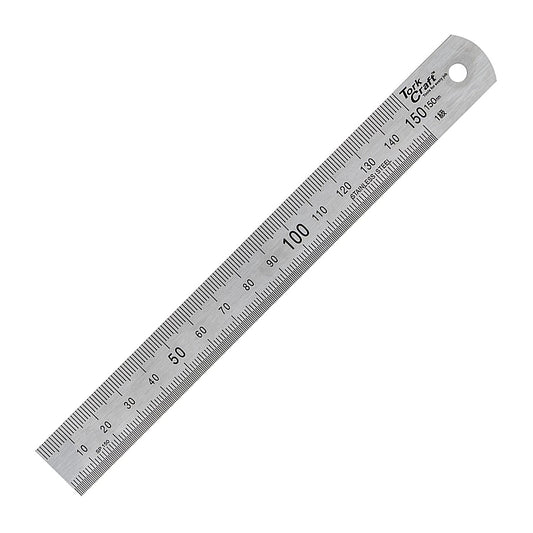 Tork Craft Stainless Steel Ruler, 150x19x0.8mm | ME01015