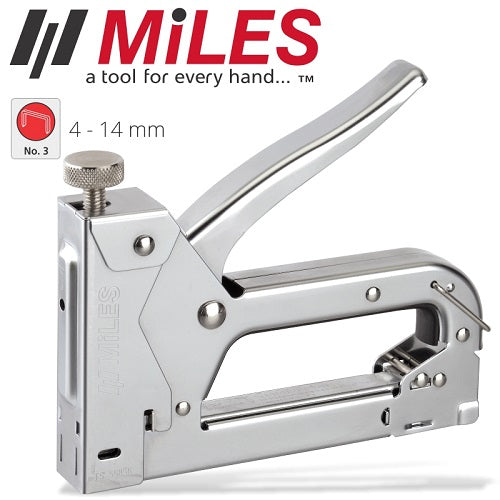 Miles TP-5585K Heavy Duty Staple Gun 22Ga 4-14mm
