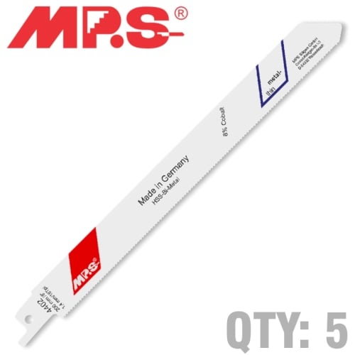 Sabre saw blade bi-metal 200mm 18 tpi 5/pack
