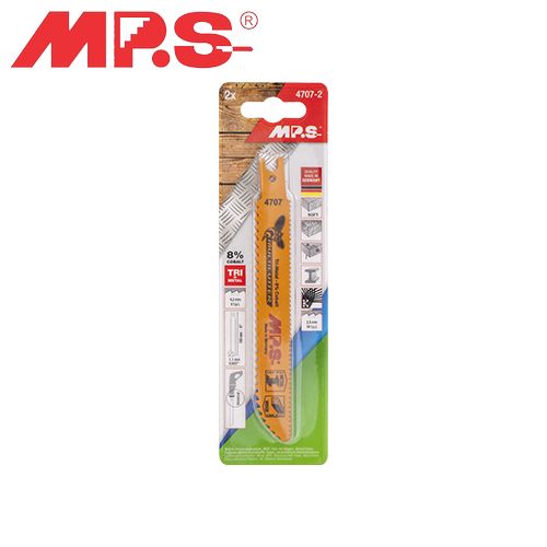 MPS 2Pk Sabre Saw Metal & Wood 150mm Multicutter U-Shank 6/10TPI