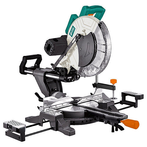 Power Action Sliding Compound Mitre Saw 305mm, 2000W + Universal Mitre Saw Stand