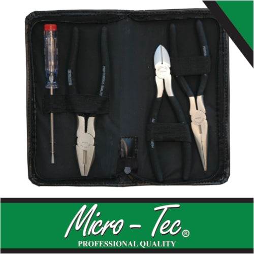 Micro-Tec 3Pcs Pliers Set 150mm - Pouch | MSU-600