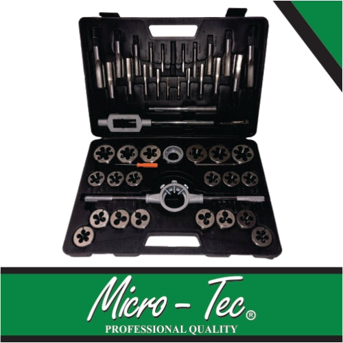 Micro-Tec 45Pcs Tap& Die Set M6-M24 HSS | MTDS340120