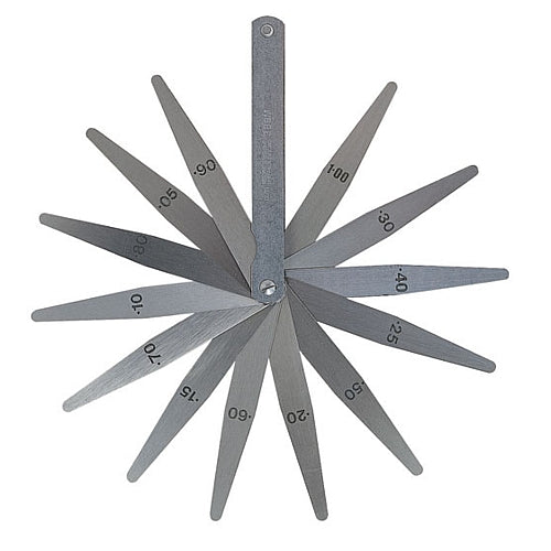 Moore & Wright Feeler Gauge Set 150mm, 0.05-1.00mm (13 Blades) | MAW394M