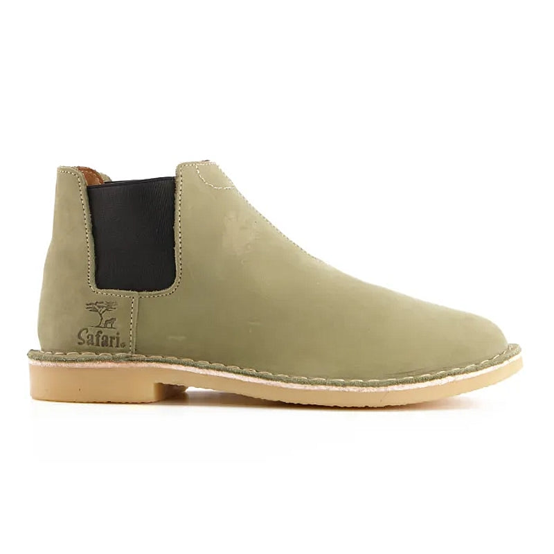 Bata Safari Mens Boots, Canopy, Olive, Size 8 | B854320208