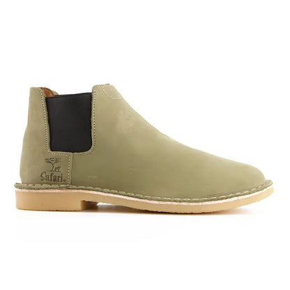 Bata Safari Mens Boots, Canopy, Olive, Size 8 | B854320208