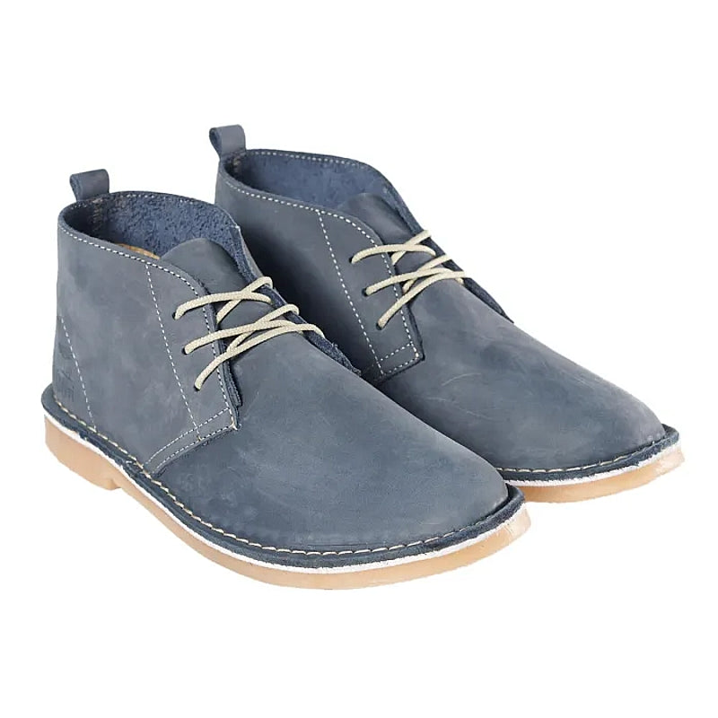 Bata Safari Mens Boots, Nubuck, Blue, Size 12 | B854990112