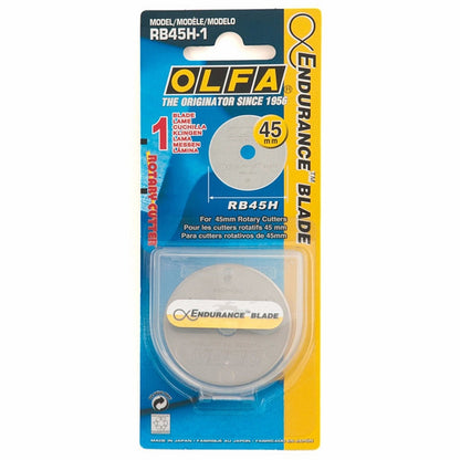 Olfa 1 Piece Endurance Blade For Rotary Cutter, 45mm | BLA RB45H