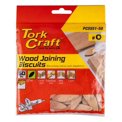 Tork Craft 50Pc Wood Joining Biscuits #0 | PC5551-50