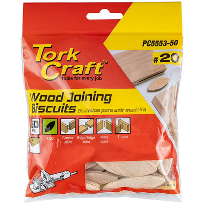 Tork Craft 50Pc Wood Joining Biscuits #20 | PC5553-50