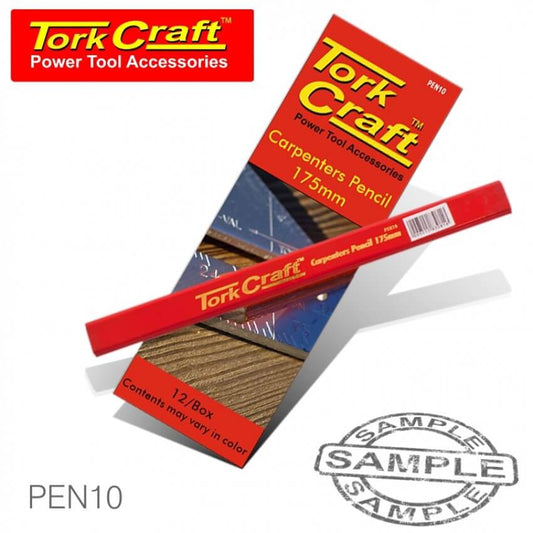 TorkCraft 12pc Carpenters Pencil 175mm