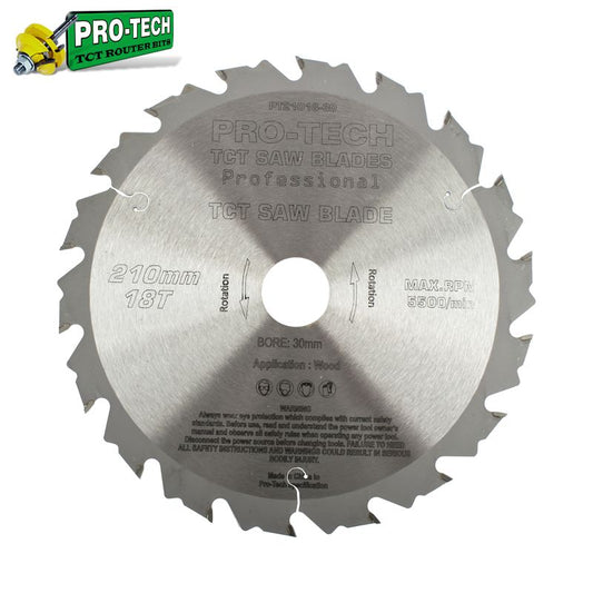 Pro-Tech TCT C/Saw Blade Ø210 MM X K2.4 X B30 MM X 18T