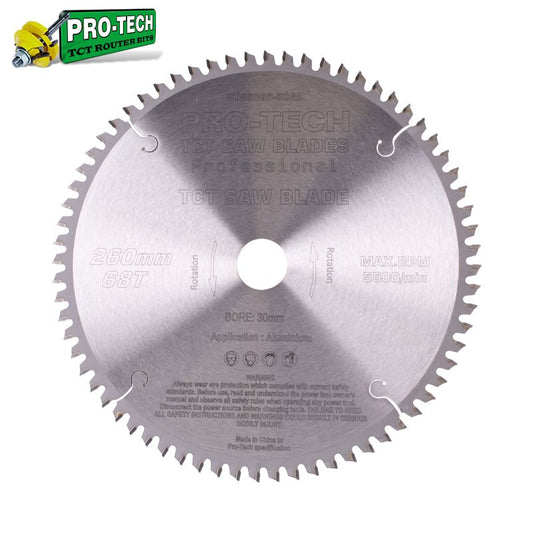 Pro-Tech TCT C/Saw Blade Ø260 MM X K2.4 X B30 MM X 68T