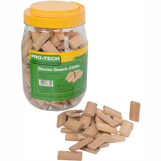 Pro-Tech 250Pc Beech Wood Domino Tenon 6 X 40mm | PTD0640