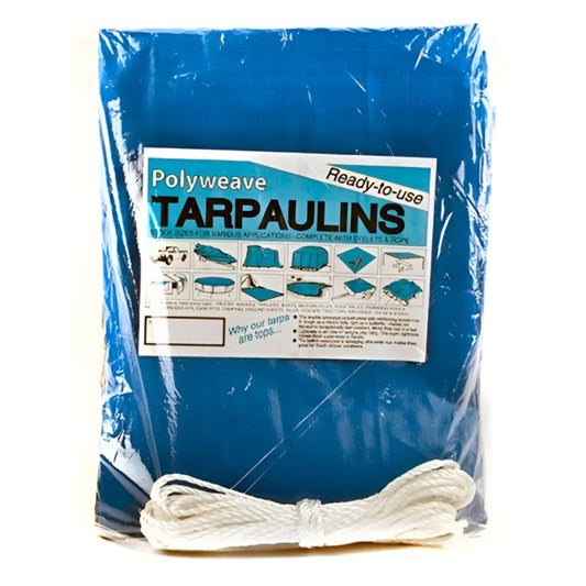 Protarp Blue Polyweave Tarpaulin 180g, 2M x 100M | 3410116