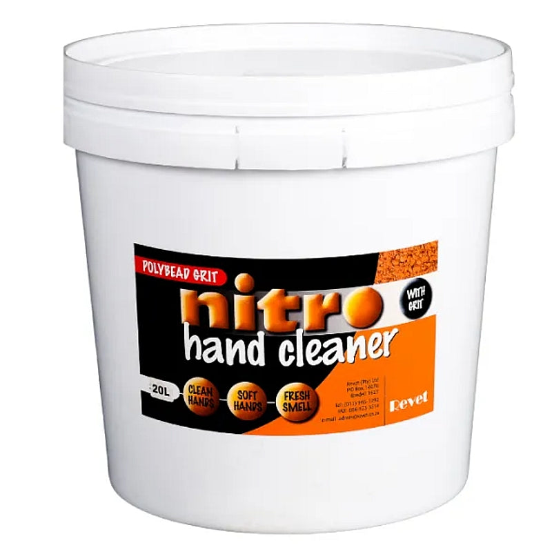 Revet Nitro Hand Cleaner with Polybead Grit, 20L | REVETNIT020G