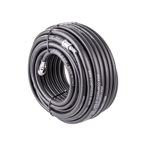 Rubber air hose 8mmx30m w.quick coupler bx15813r30(RH08KIT30)