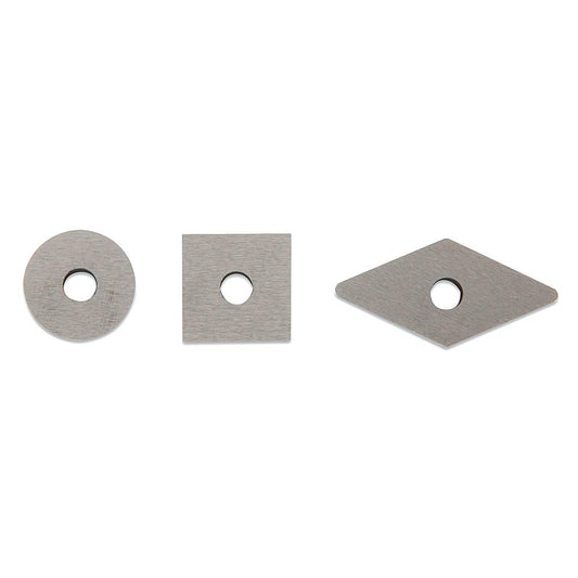 Robert Sorby Pack of 3 TurnMaster HSS Cutters, Round, Detail Point and Square | RSTM-TIP123
