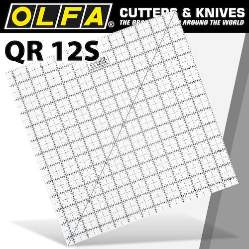 Quilt ruler imperial 12in x 12in(RUL QR-12S)