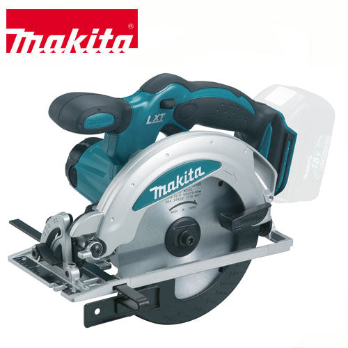 Makita DSS610ZK 18 Volt LXT Li-ion Circular Saw &#8211; Smooth and powerful cutting at high rotational speed of 3,700r/min.  The Makita DSS610 18V Lithium-ion cordless circular saw is a versatile all rounder. The 165mm circular saw blade provides a no load speed of 3700rpm, performing an impressive 57mm max depth of cut at 90 degrees, 40mm max depth of cut at 45 degrees making it ideal for a range of applications. With its built in LED job light, handy in low visibility. Also featuring a double safety trigg