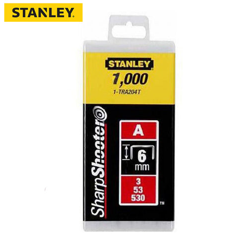 Stanley 1000Pc Light-Duty Staples Type A 5/53/530 &#8211; 6mm
