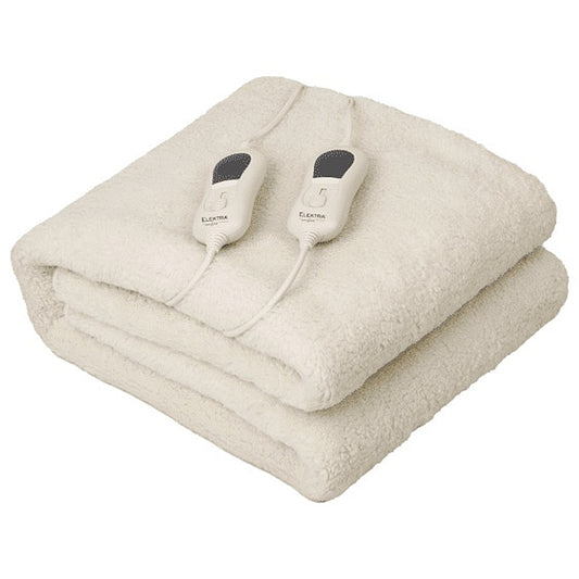 Elektra Comfort Double Fitted Electric Blanket, Thick Acrylic Fur | SEL-2202