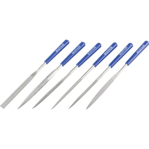 Senator 6Pc 160mm (6-1/2") Medium-Grade Diamond Needle File Set | SEN0330600K
