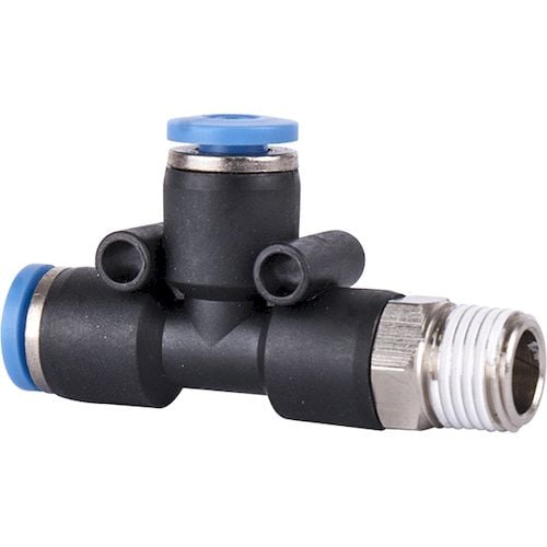 Pu hose fitting tee 4mm x 4mm x 1/8'm(SG APD04-01)