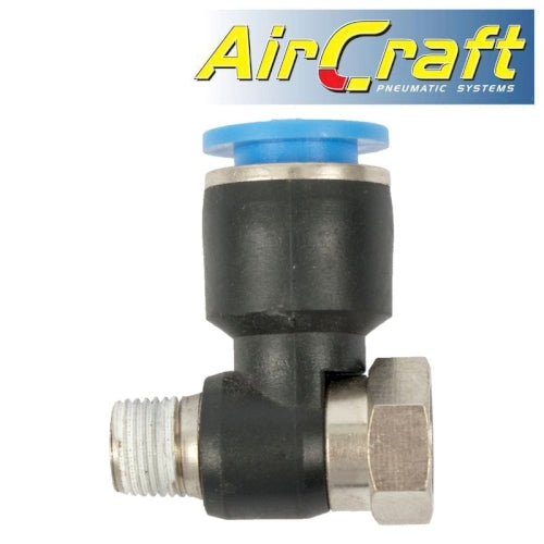 Pu hose fitting tee 10mm x 1/8'f x 1/8'm